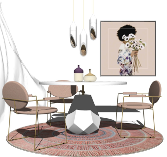 精品客厅设计家具模型 (4)